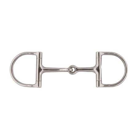 Jacks 25544-4-1-2 4.5 In. Jointed Mouth Dee Ring Snaffle Bit